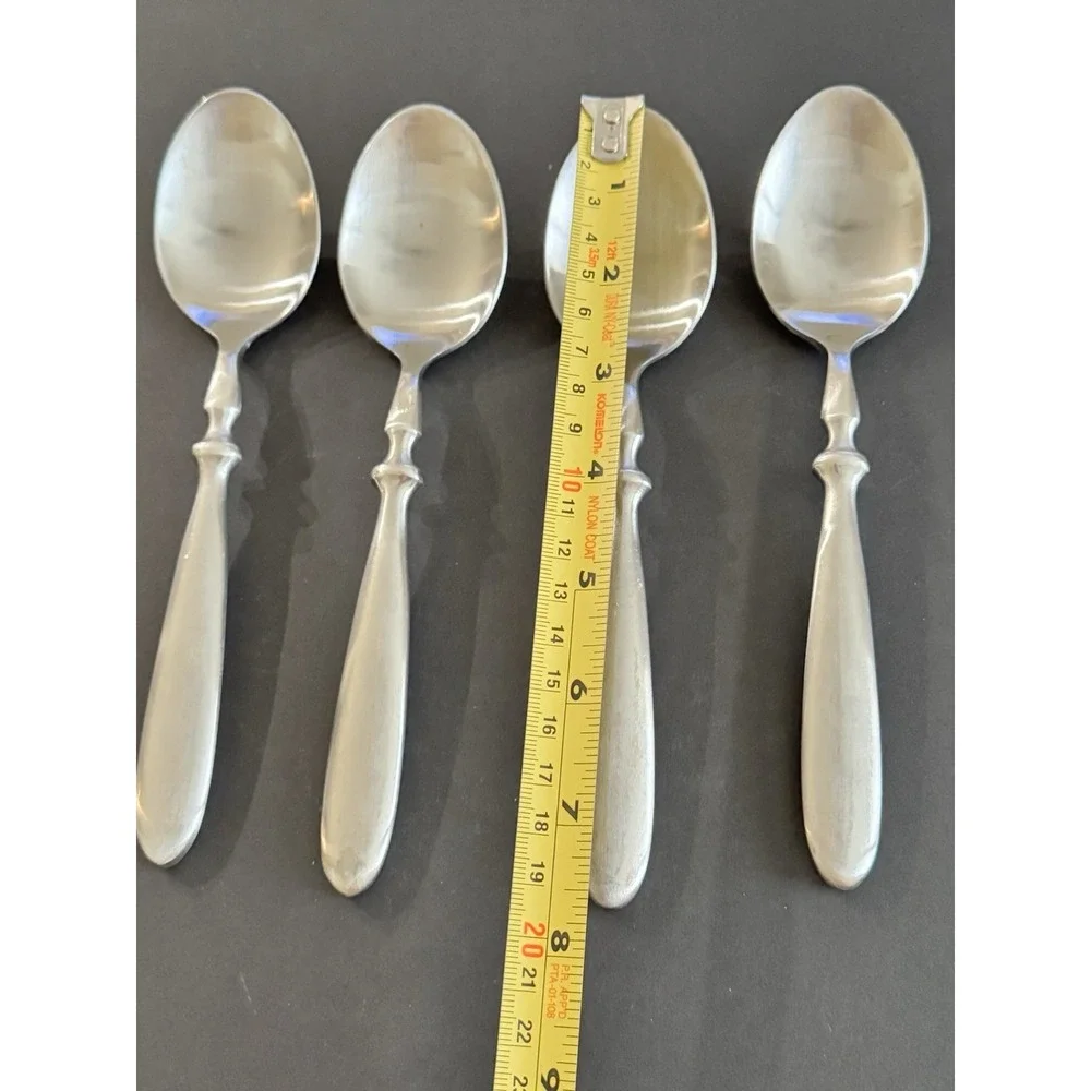 Hampton Silversmith Bistro Satin Dinner Soup Spoons‎ 7 7/8